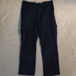 Dickies 34x32 Navy Classic Dark Cargo Pants Baggy Skater y2k Chinos Uniform